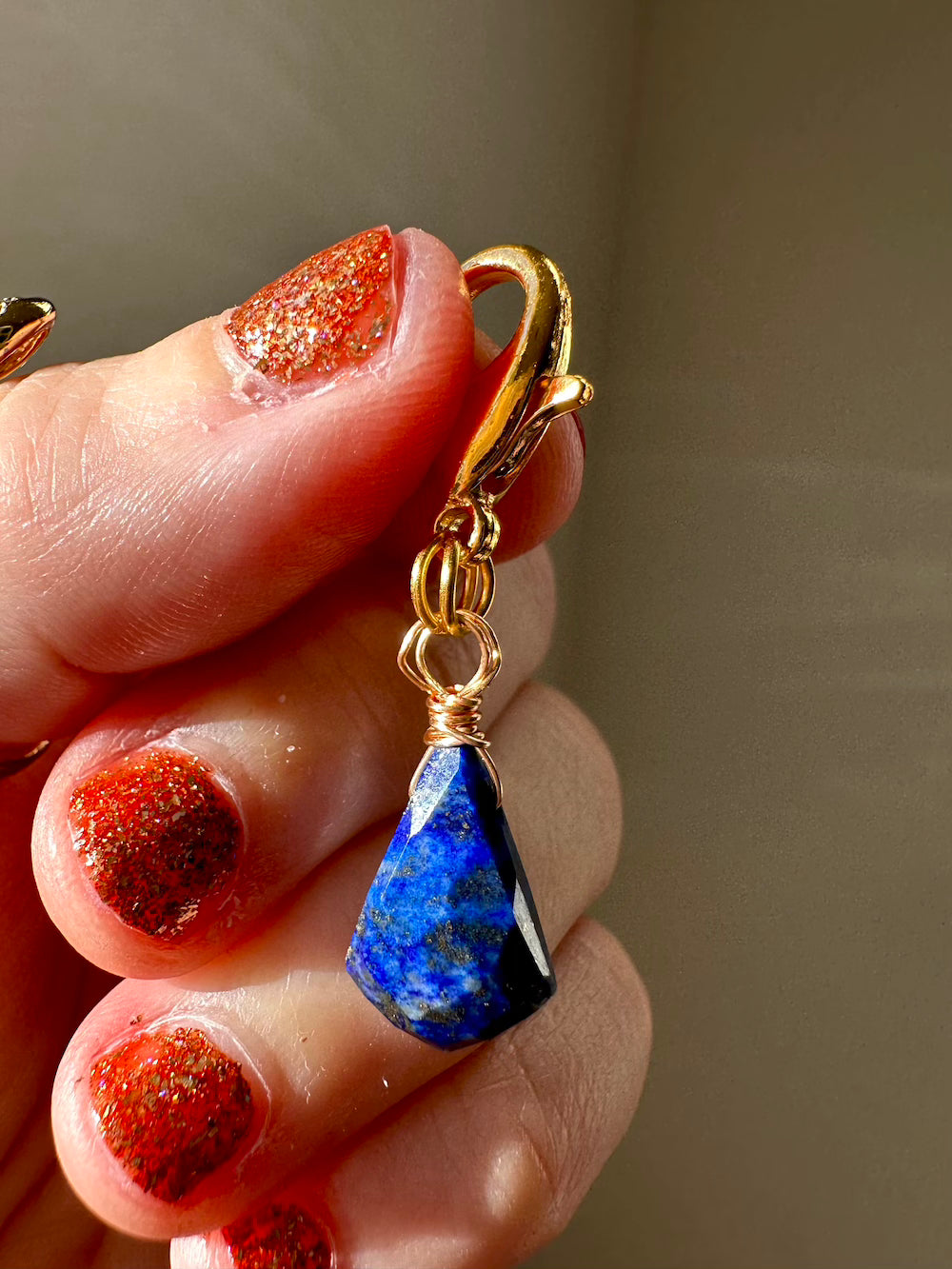 Lapis Lazuli Crystal Pet Charm