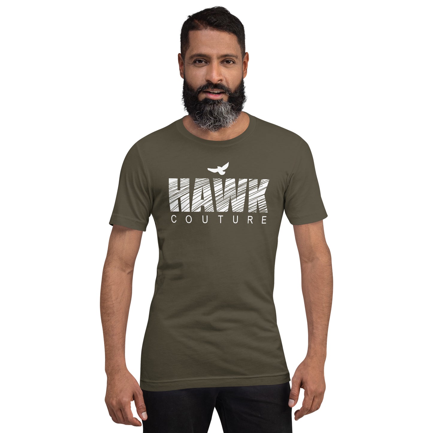 Hawk Couture Bold Type T Shirt - White Font