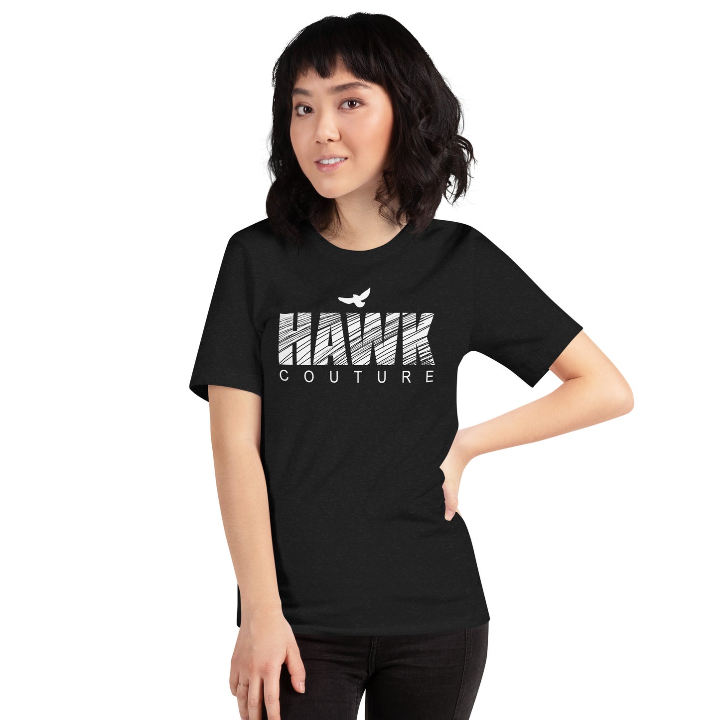 Hawk Couture Bold Type T Shirt - White Font