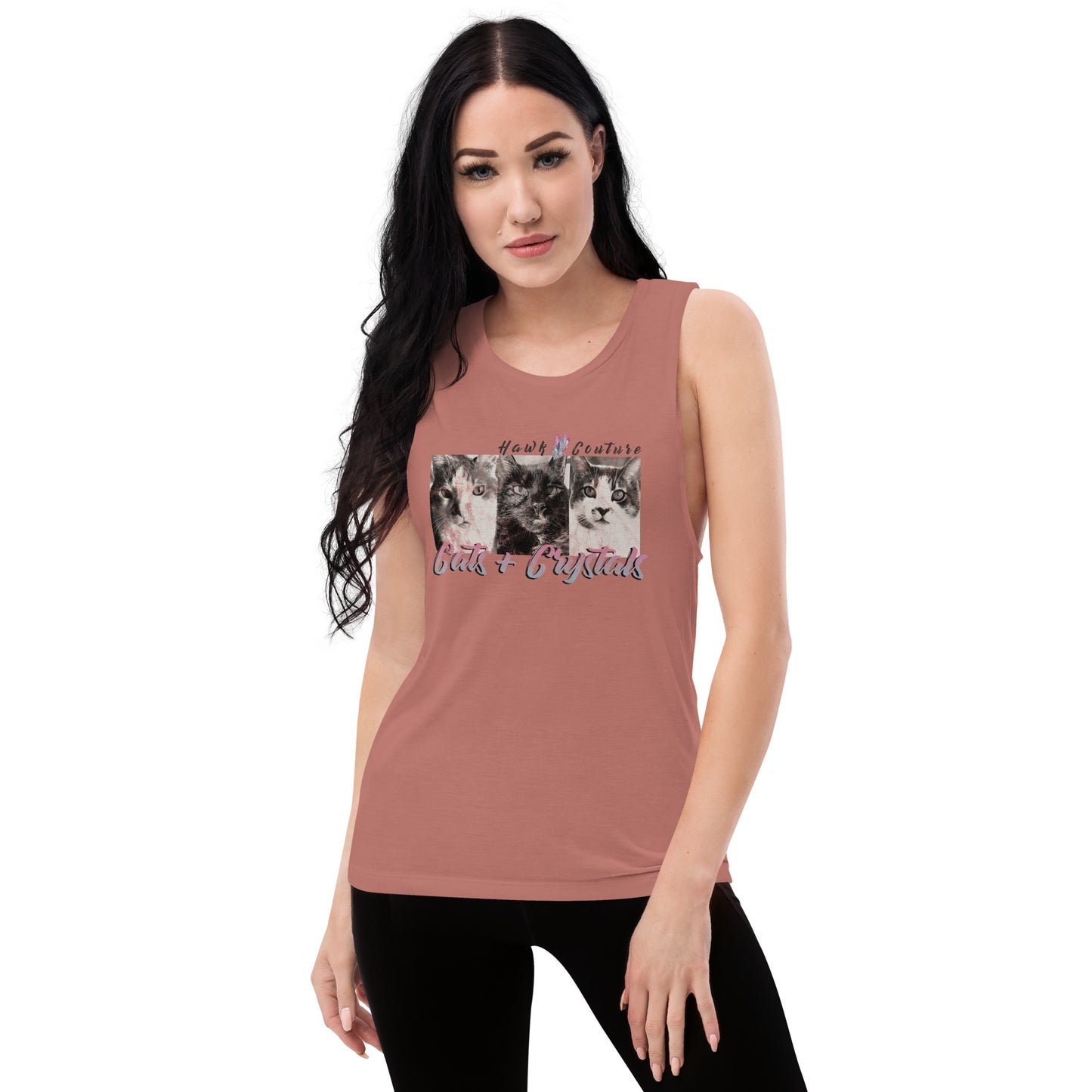 Cats & Crystals Ladies’ Muscle Tank